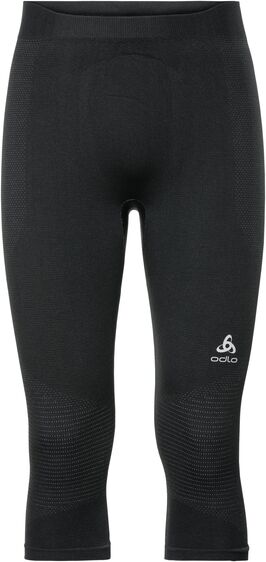 ODLO PERFORMANCE WARM SUW BOTTOM 3 4 PANT BLACK CONCRETE GREY XS