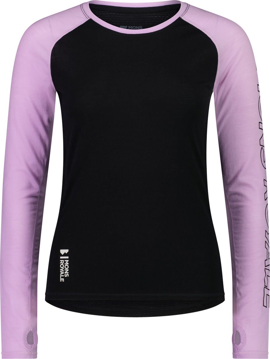 MONS ROYALE BELLA TECH LS ORCHID BLACK XS