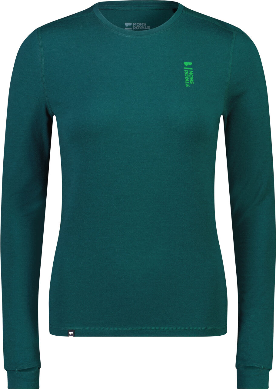 MONS ROYALE CASCADE MERINO FLEX 200 LS EVERGREEN M