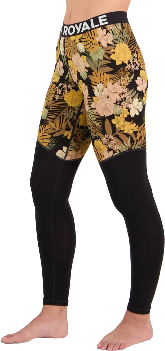 MONS ROYALE WMN CASCADE MERINO LEGGING FLORAL CAMO S