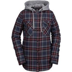 Volcom HOODED FLANNEL NAVY XS