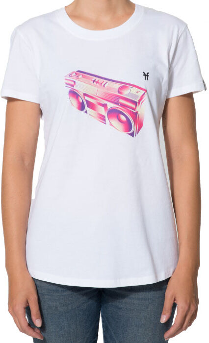 FACTION PRODIGY W GHETTO BLASTER TEE WHITE S