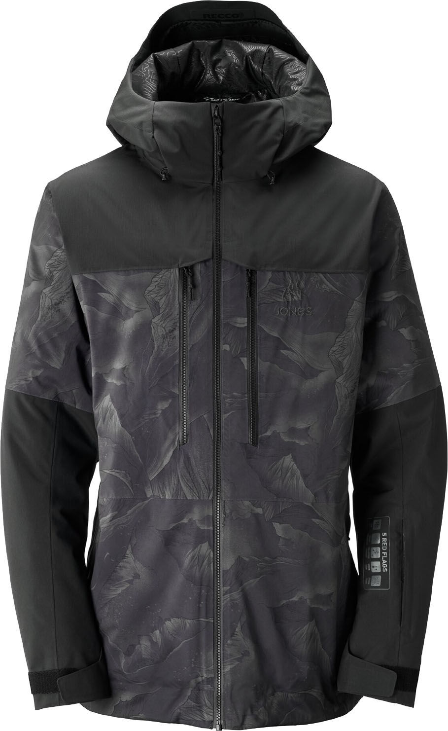 JONES MTN SURF CAMO PRINT STEALTH BLACK S