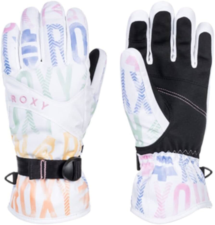 ROXY JETTY GLOVE BRIGHT WHITE SATIN M