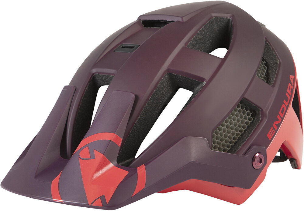 Endura singletrack casco bicicleta Granate (S-M)