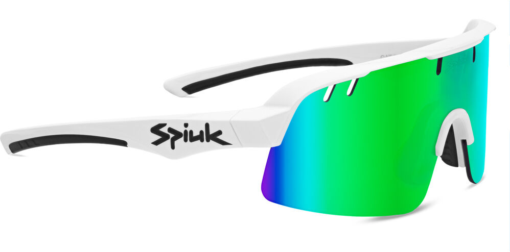 Spiuk Gafas ciclismo skala blanco/negro espejo verde Blanco