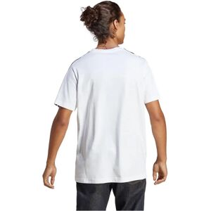 Adidas essentials single 3 bandas camiseta manga corta hombre Blanco (XL)