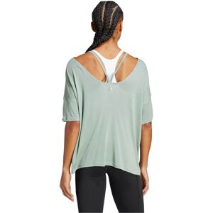 Adidas yoga studio oversized camisetas fitness mujer Verde (S)