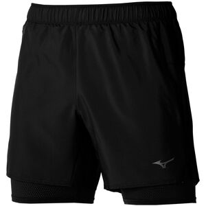 Mizuno core 55 2in1 pantalón running mujer Negro (S)