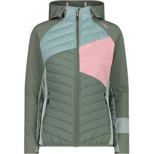 Cmp woman jacket fix hood hybrid chaqueta outdoor mujer Verde (46)