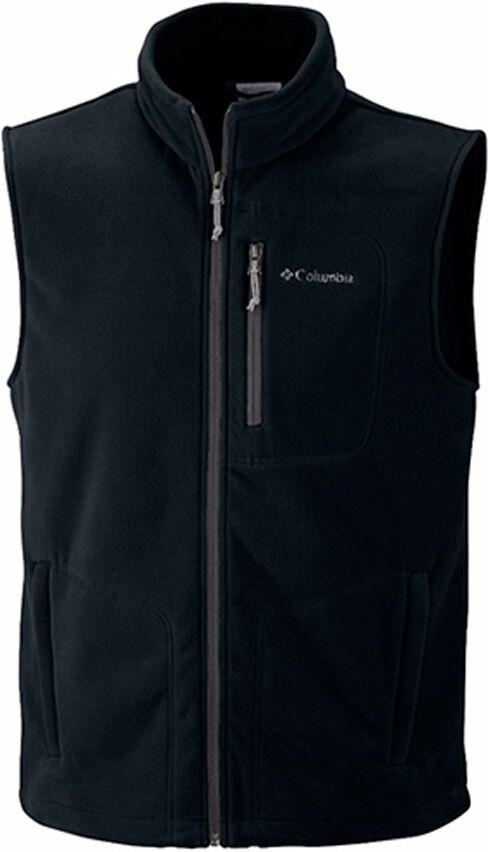 Columbia fast trek fleece vest chalecos hombre Negro (XL)