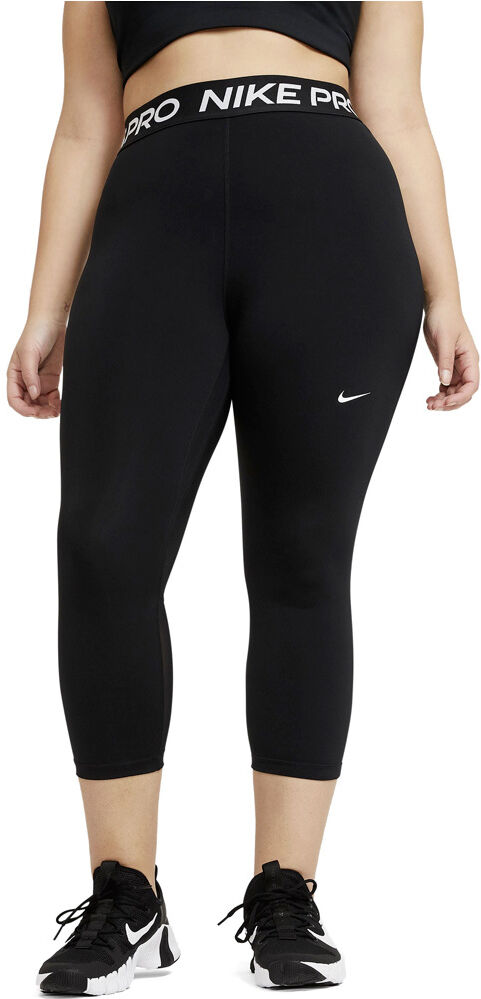 Nike np 365 tight crop mallas piratas fitness mujer Negro (XL)