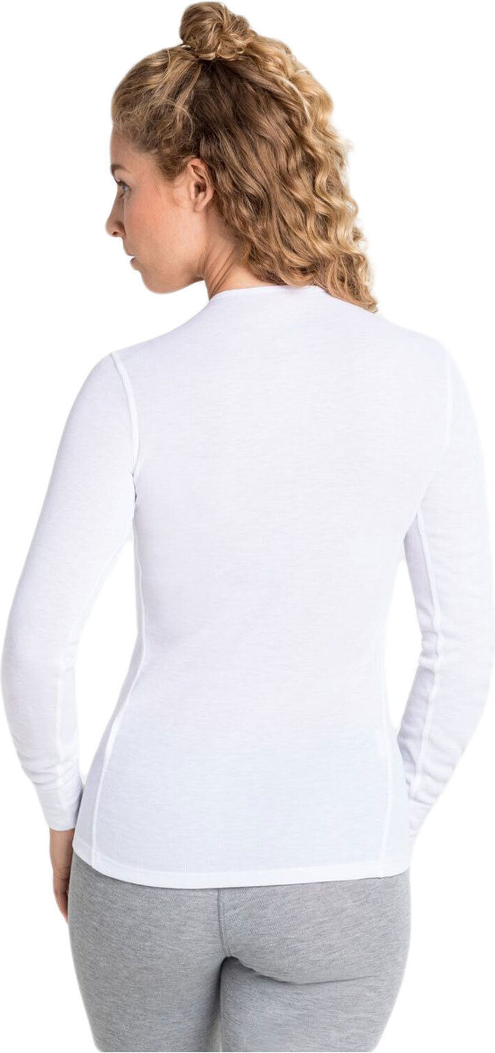 Odlo active warm camiseta térmica manga larga mujer Blanco (M)