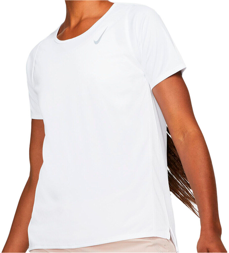 Nike dri-fit race camiseta entrenamiento manga corta mujer Blanco (L)