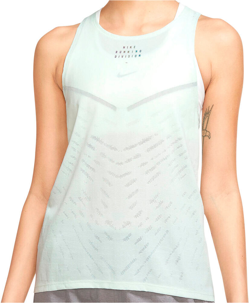 Nike dri-fit adv run division camiseta técnica tirantes mujer Verde (M)