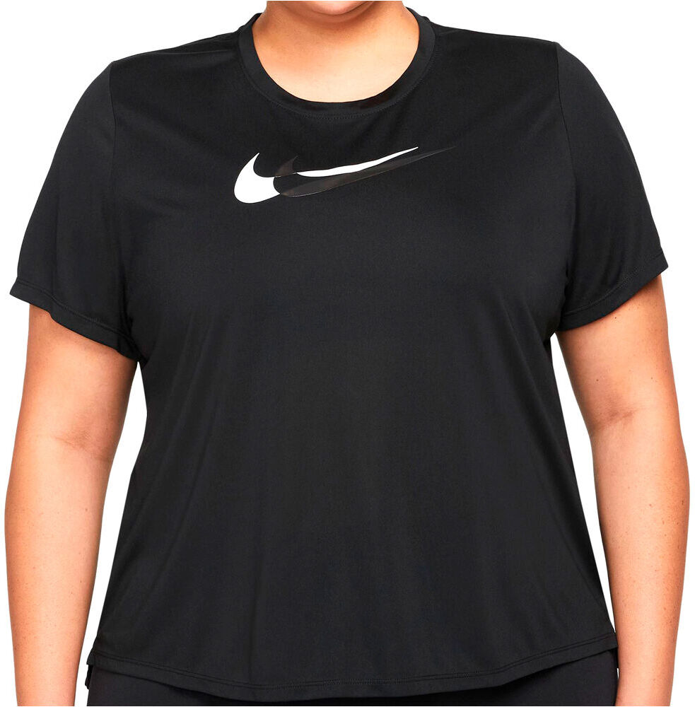 Nike dri-fit swoosh camiseta entrenamiento manga corta mujer Negro (S)