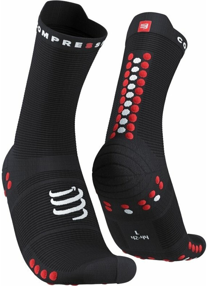 Compressport pro racing socks v40 run high calcetines running Negro