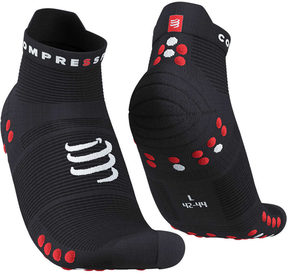 Compressport pro racing socks v40 run low calcetines running Negro (2)