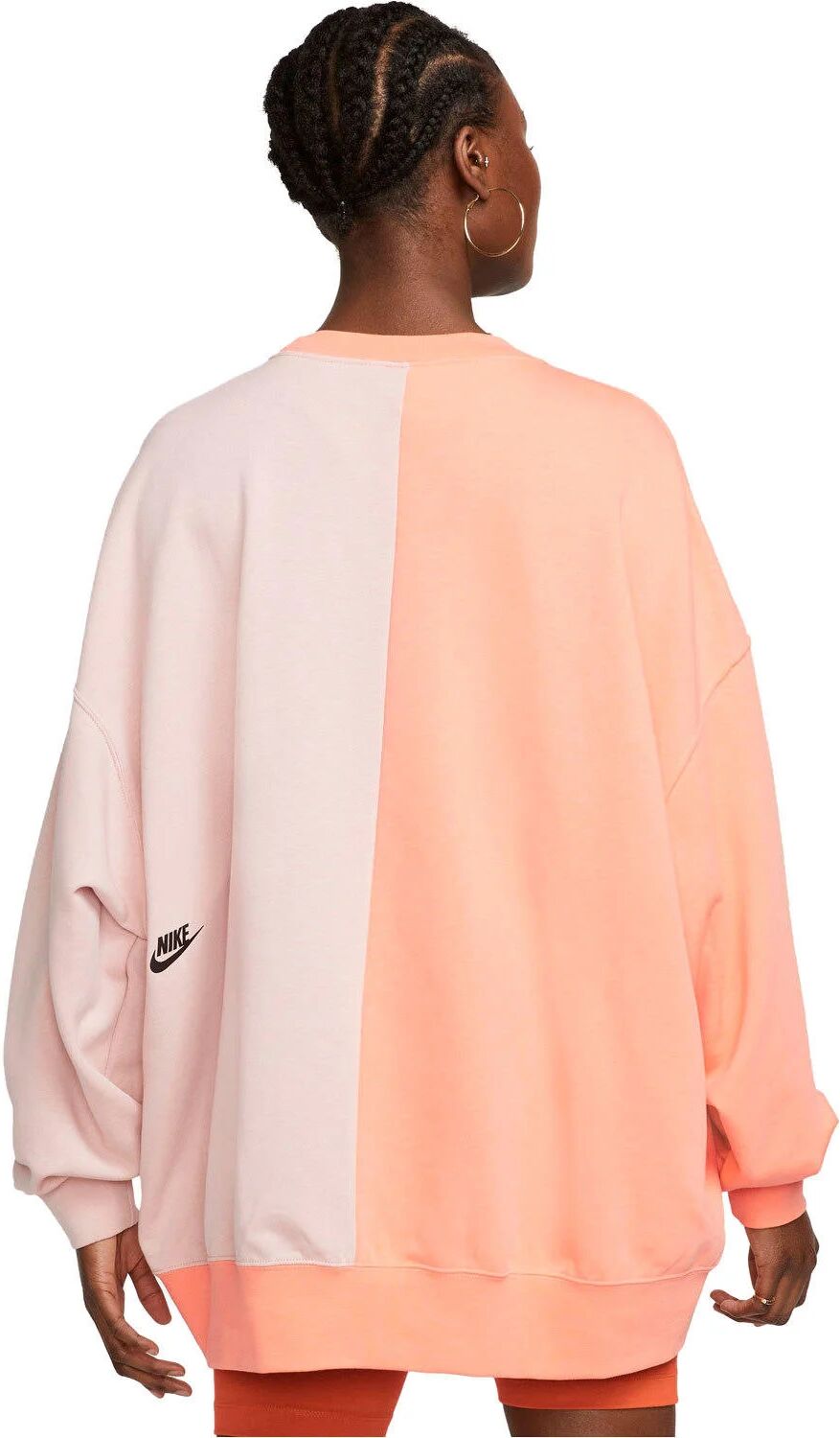 Nike sportswear over-oversize sudadera mujer Rosa (L)