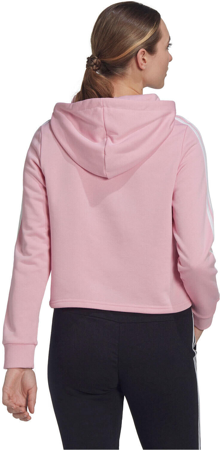 Adidas essentials cropped 3 bandas sudadera mujer Rosa (S)