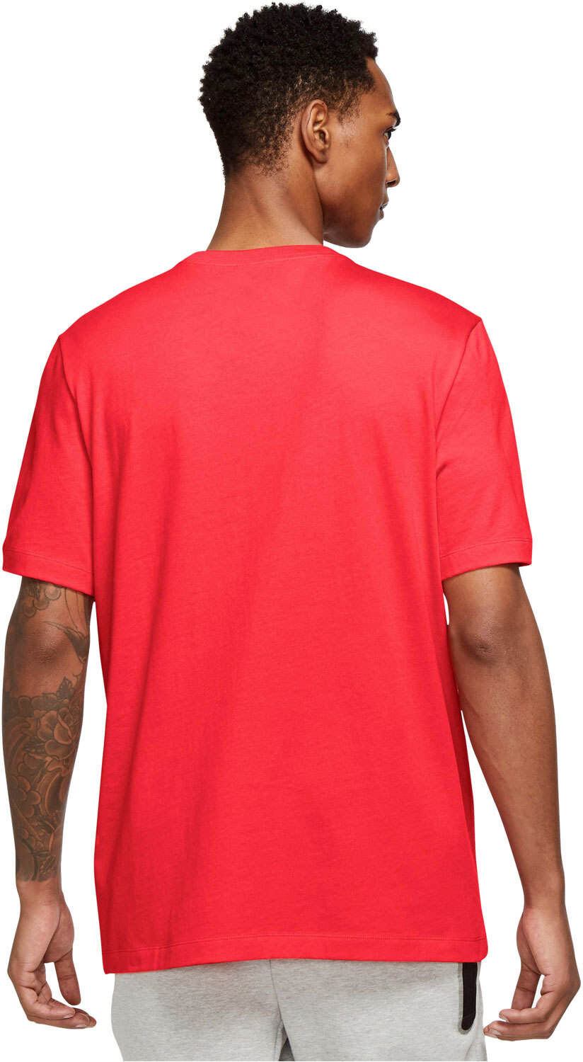 Nike nsw 12 mo swoosh tee camiseta manga corta hombre Rojo (XL)