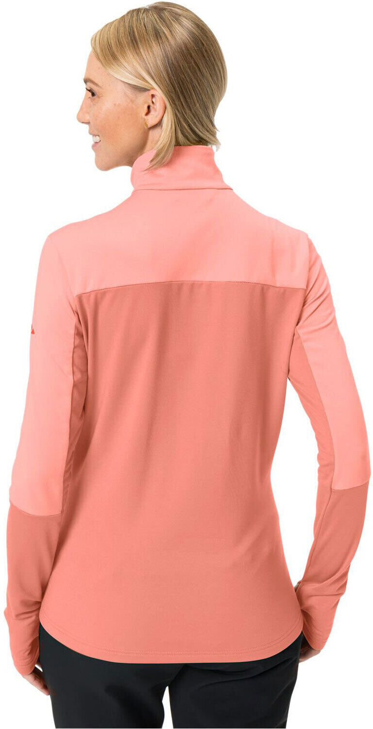 Vaude livigno halfzip ii forro polar mujer Rosa (40)