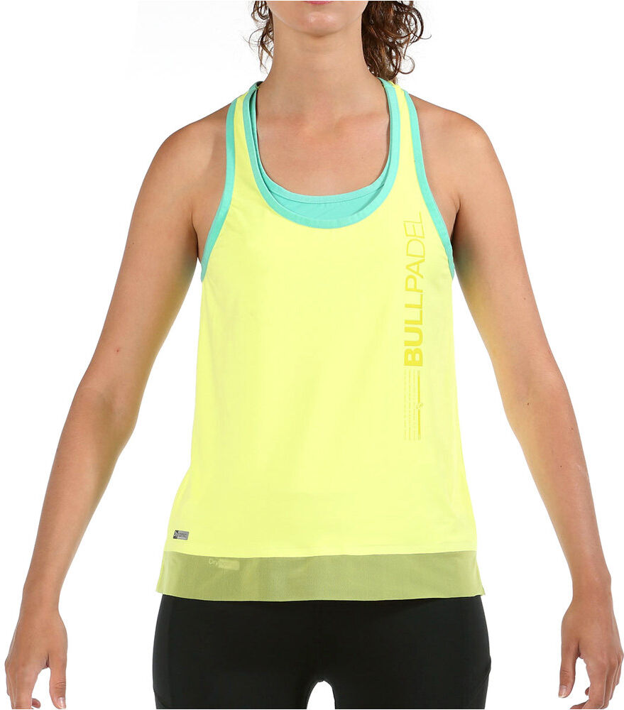 Bullpadel eusebe camiseta tenis manga corta mujer Amarillo (S)