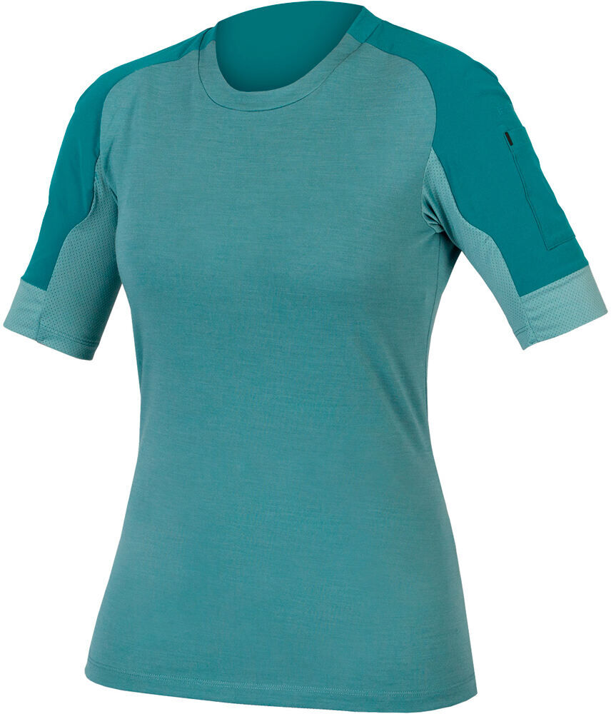 Endura maillot gv500 m/c para mujer camiseta ciclismo mujer Verde (XL)