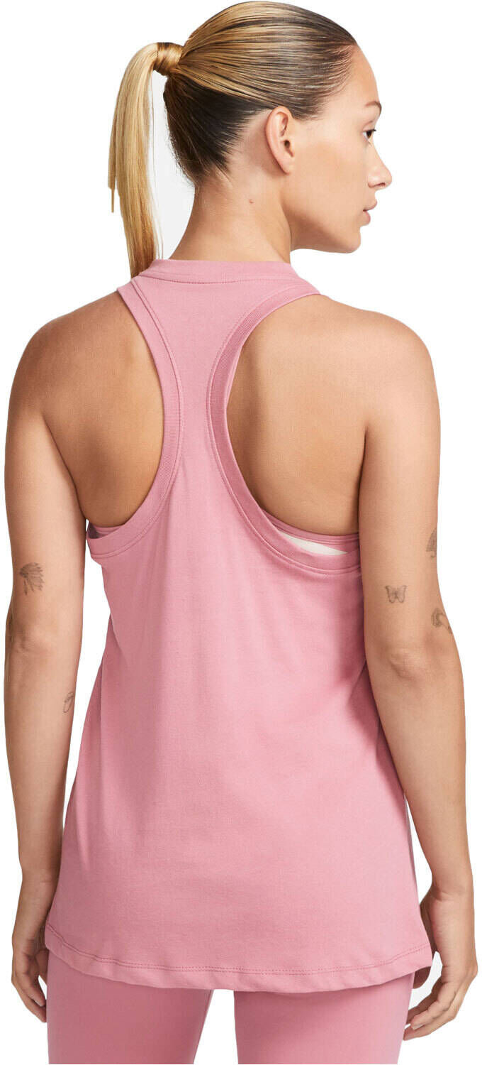 Nike df tank one shine camiseta tirantes fitness mujer Rosa (S)