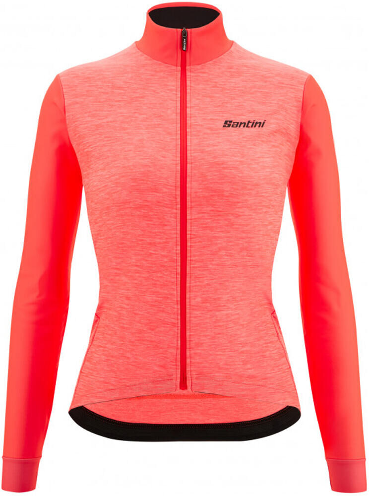 Santini colore puro thermal maillot manga larga mujer Granate