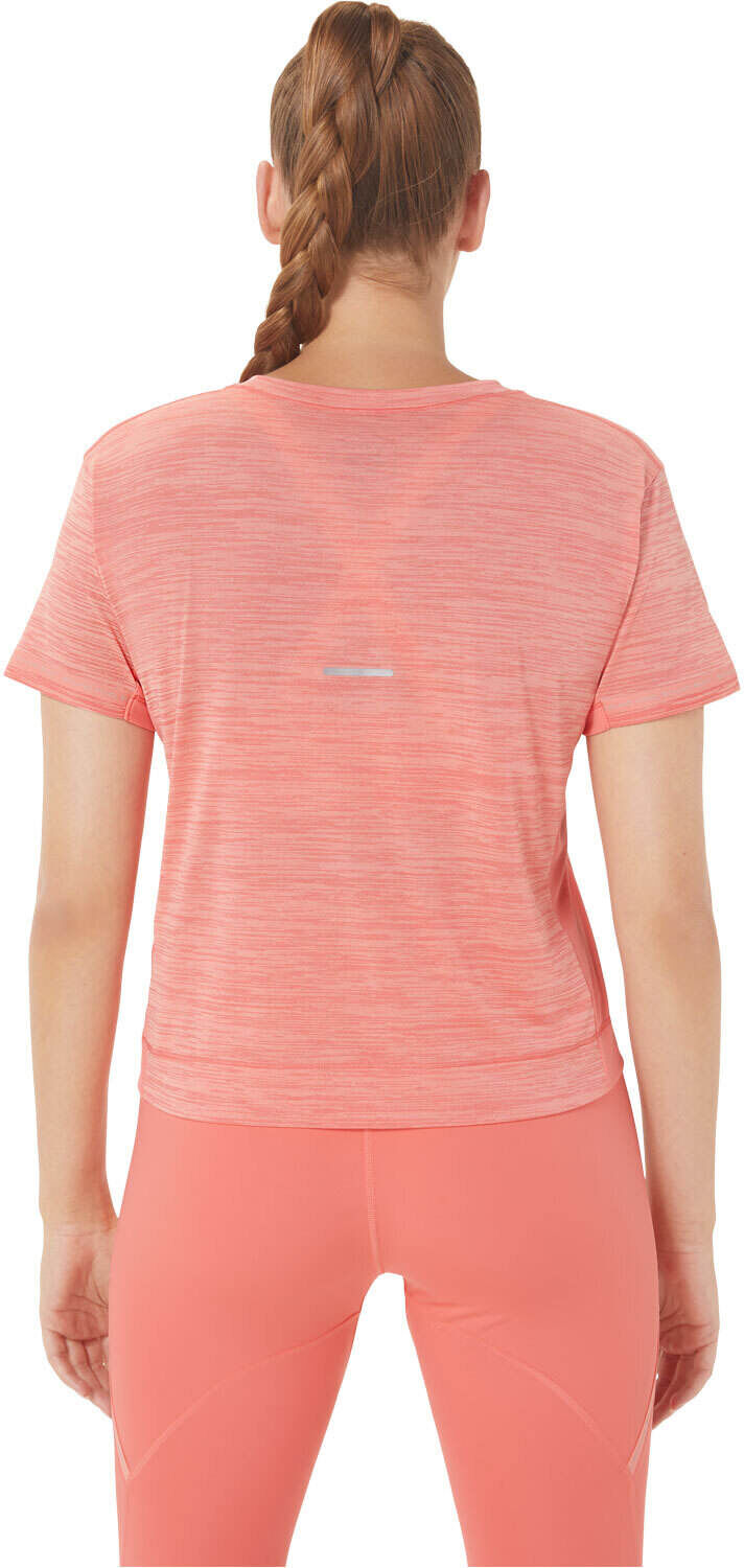 Asics race crop camiseta entrenamiento manga corta mujer Naranja (S)