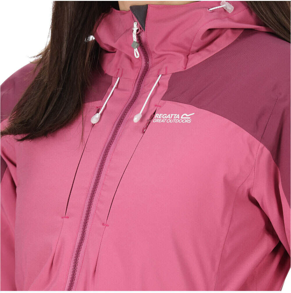 Regatta highton striii chaqueta impermeable insulada mujer Morado (18)