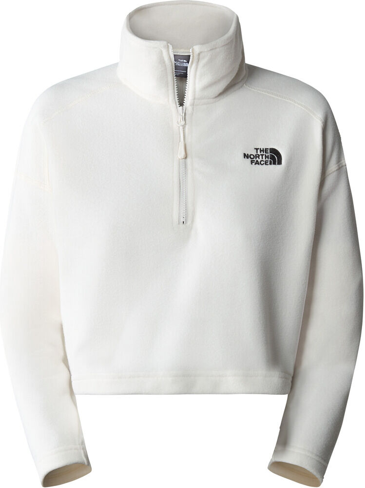 The North Face 100 glacier cropped ¼ zip forro polar mujer Blanco (XL)