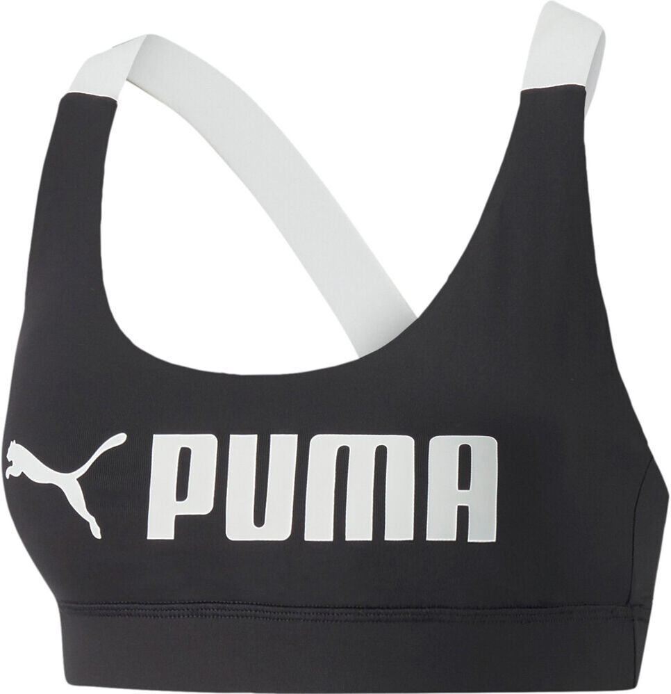 Puma mid impact fit sujetadores deportivos Negro (L)