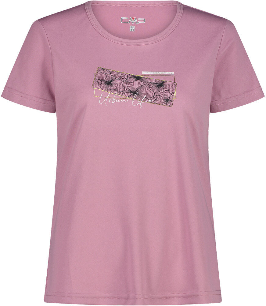 Cmp woman t-shirt camiseta montaña manga corta mujer Rosa (40)