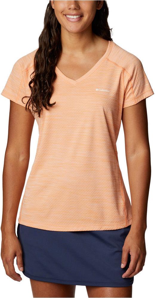 Columbia zero rules camiseta montaña manga corta mujer Naranja (L)