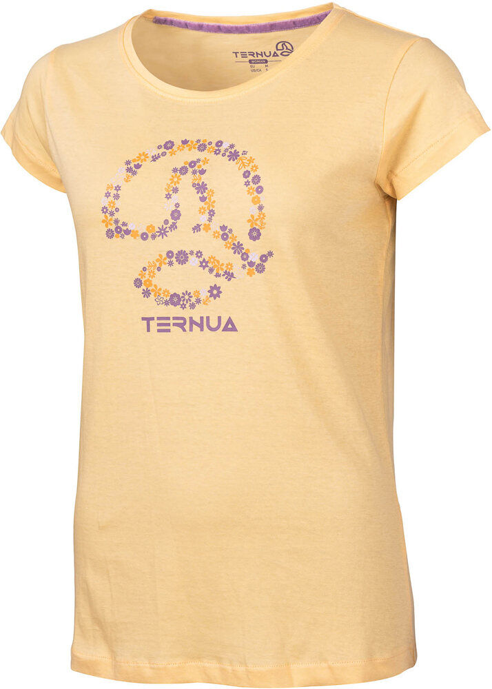 Ternua lutni camiseta montaña manga corta mujer Amarillo (L)