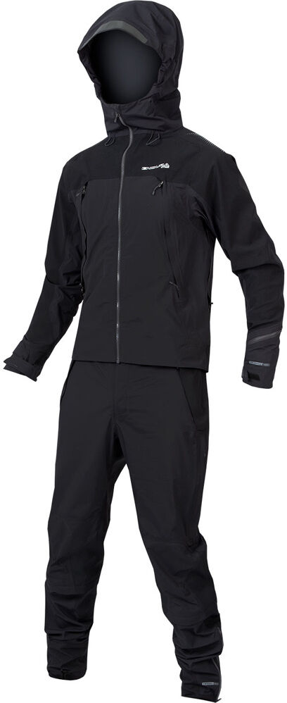 Endura mt500 ii chaqueta impermeable ciclismo hombre Negro (XL)