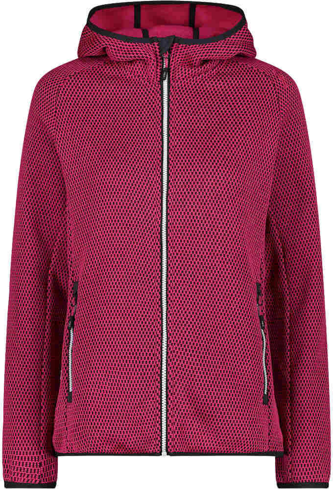 Cmp woman jacket fix hood forro polar mujer Rosa (38)