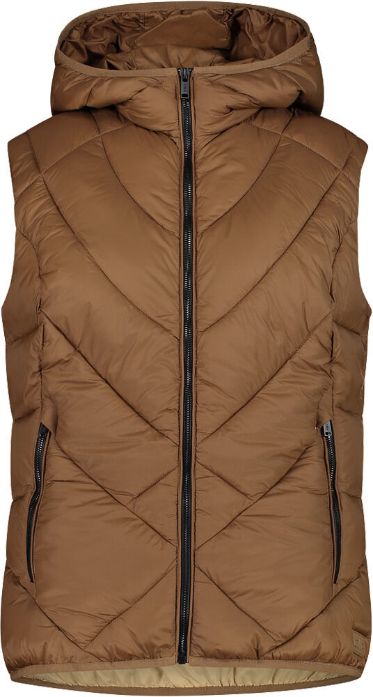 Cmp woman vest fix hood chaleco outdoor mujer Marron (46)