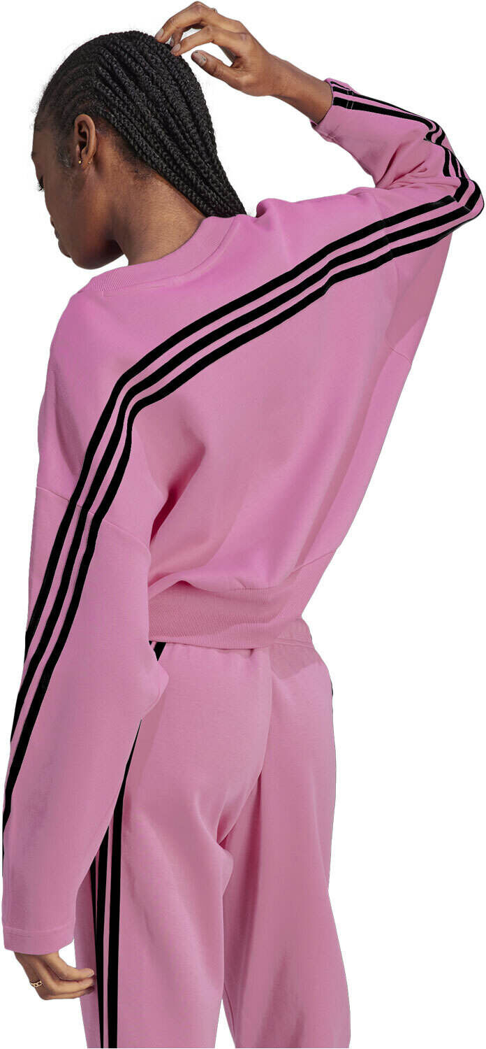 Adidas future icons 3 bandas sudadera mujer Rosa (M)