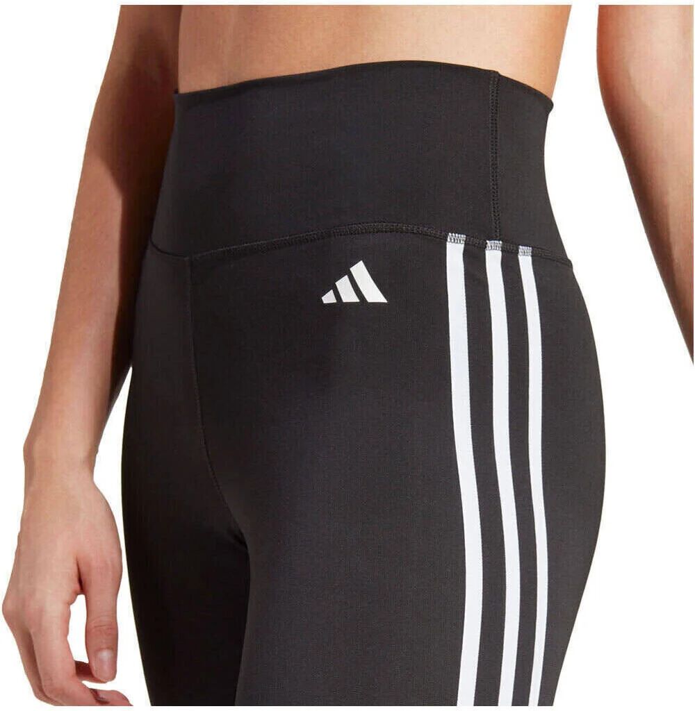 Adidas train essentials 3 bandas 7/8 de tiro alto pantalones y mallas largas fitness mujer Negro (M)