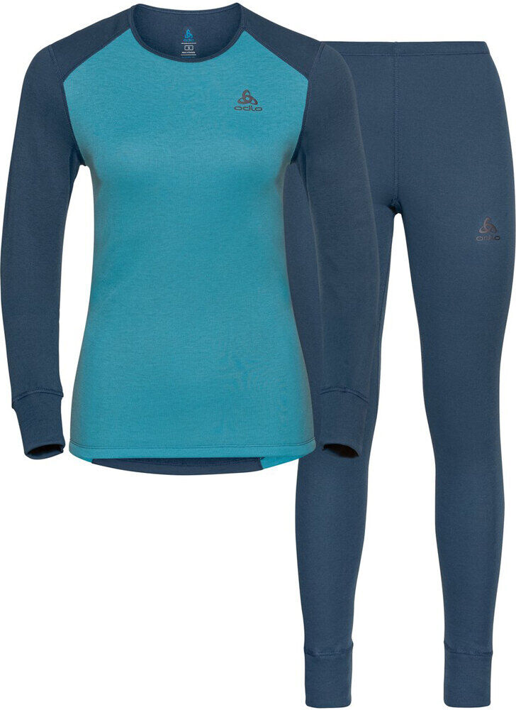 Odlo active warm eco camiseta térmica manga larga mujer Azul (M)