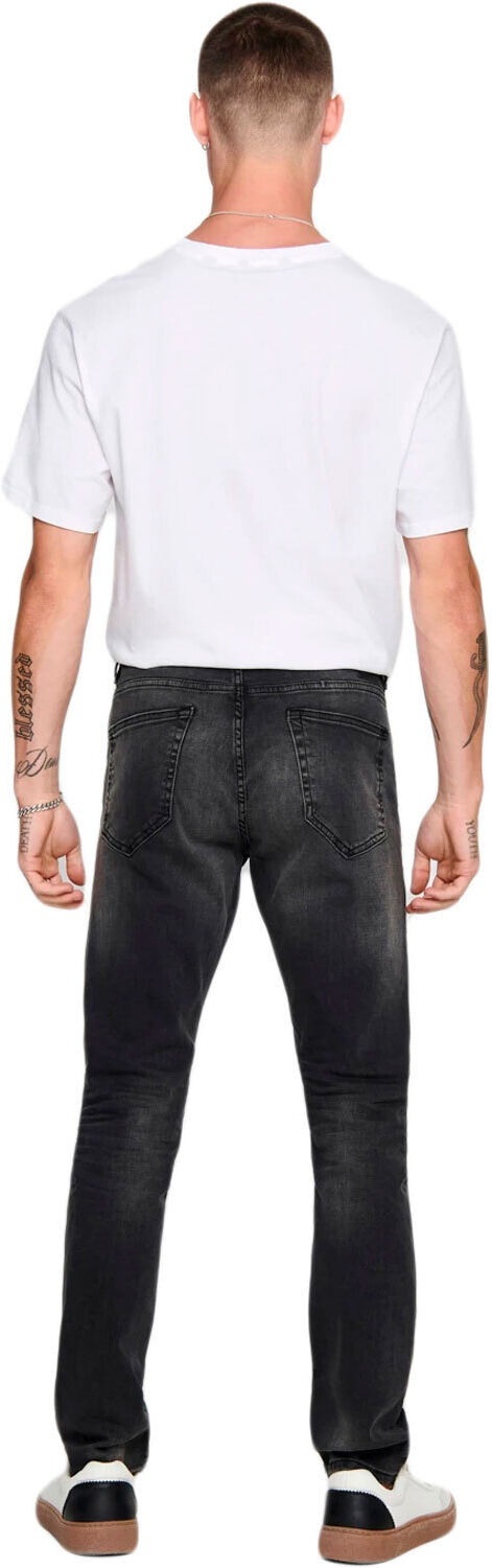 Only Sons; onsloom black washed dcc 0447 pantalón hombre Negro (33-34)