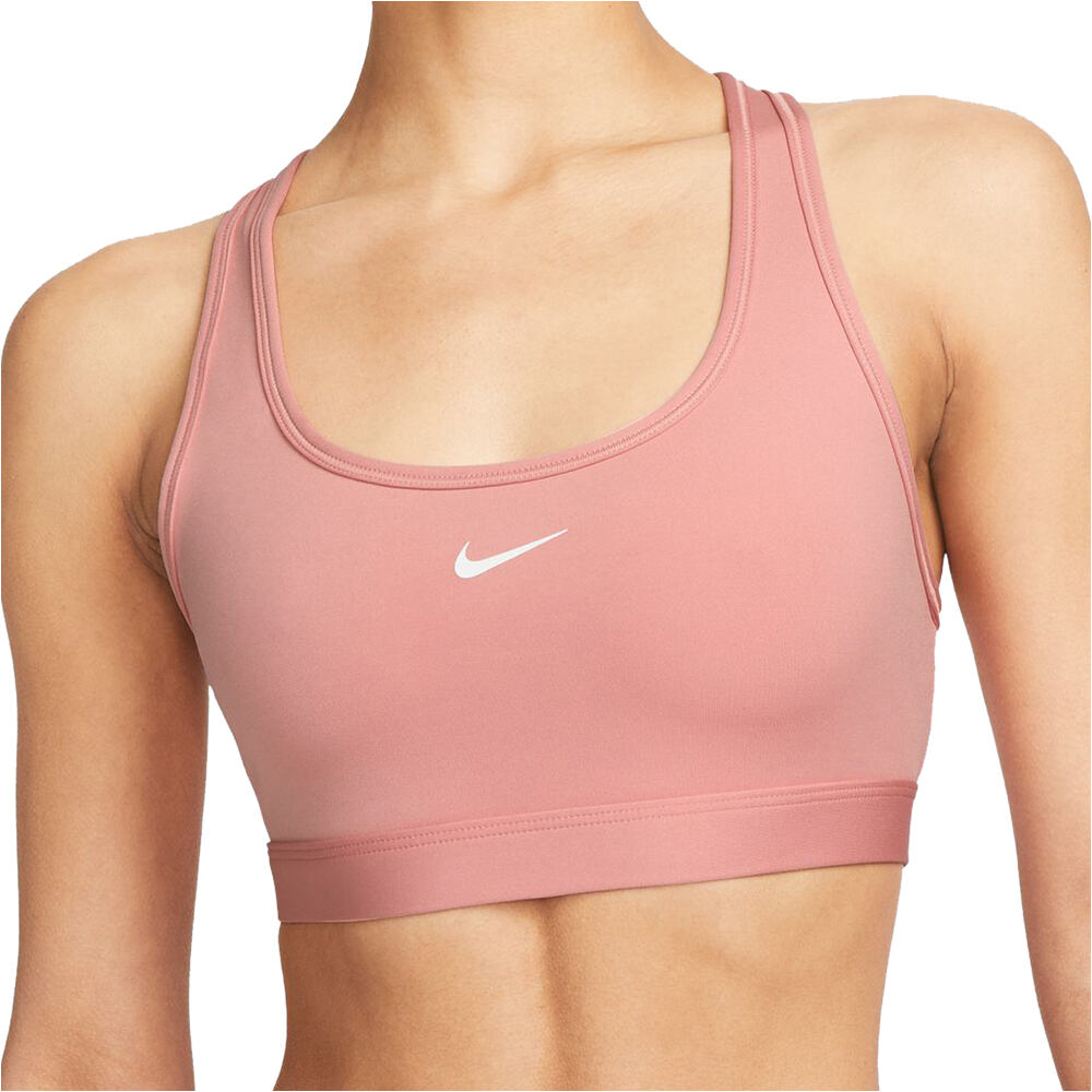 Nike swohs light support sujetadores deportivos Rosa (XS)