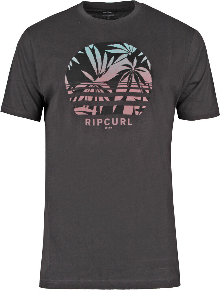 Rip Curl sunset flower camiseta manga corta hombre Negro (L)