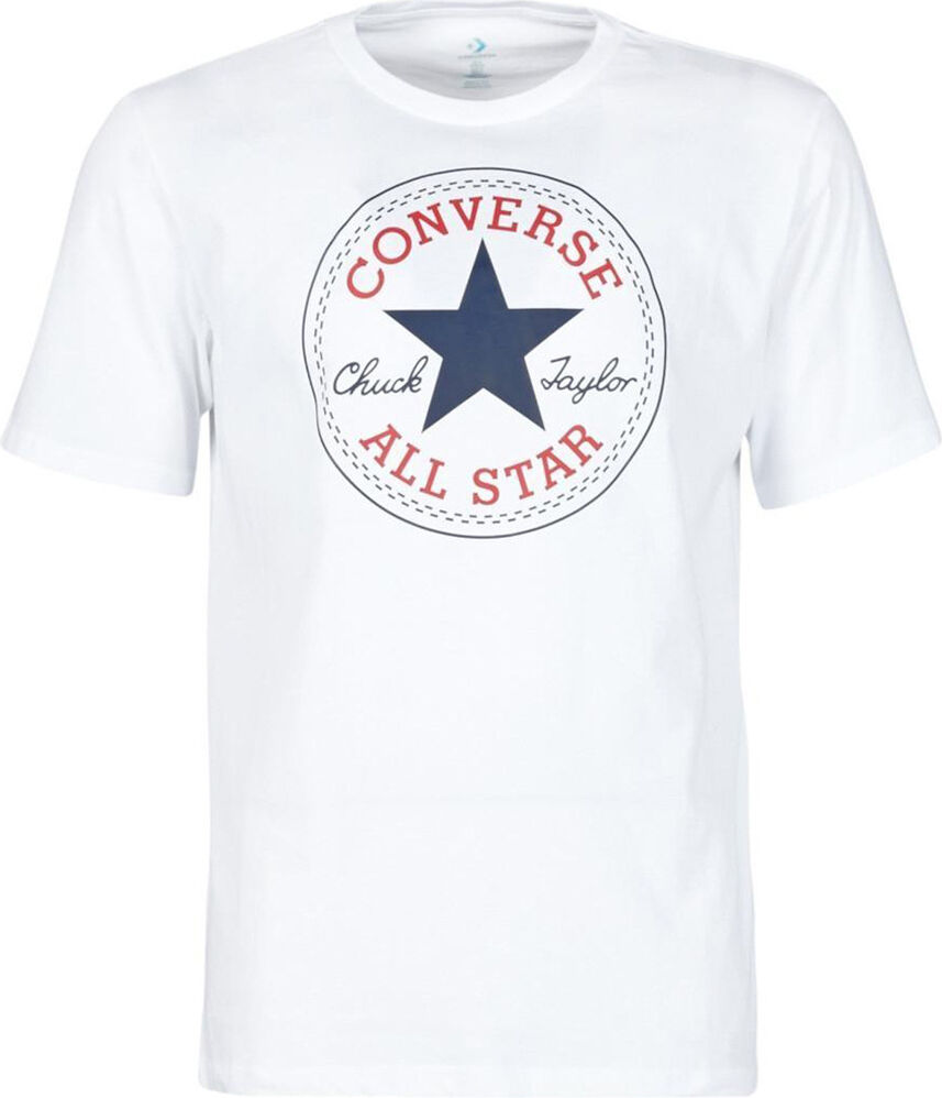 Converse chuck pathc camiseta manga corta hombre Blanco (S)