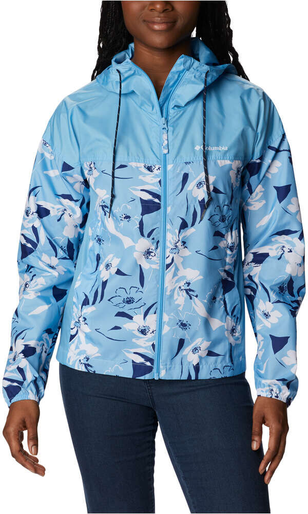 Columbia flash challenger windbreaker chaqueta softshell mujer Azul (XS)