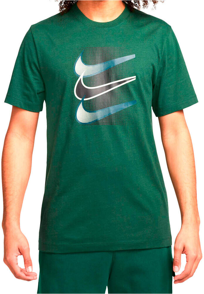 Nike sportswear swoosh camiseta manga corta hombre Verde (L)