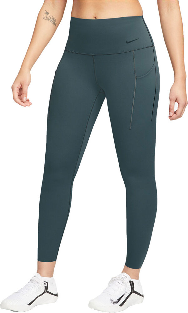 Nike universa 7/8 pantalones y mallas largas fitness mujer Verde (L)